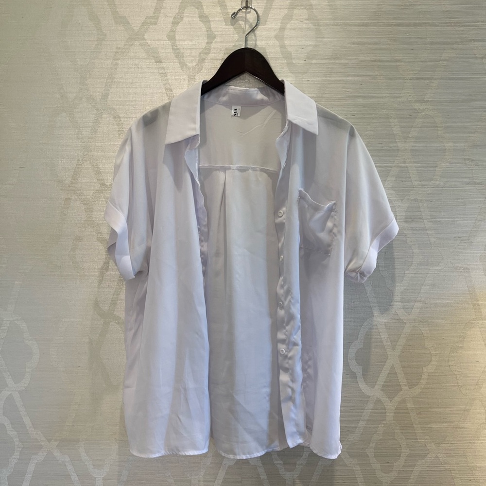 Pausus Satin Button Down